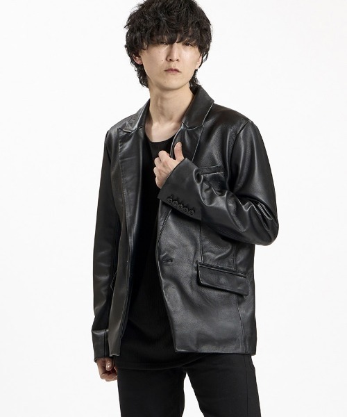 NO ID.（ノーアイディ）の「mj11861- ｼｰﾌﾟﾚｻﾞｰｴｯｼﾞ1B-JKT テーラードジャケット(859030-558L)（テーラードジャケット・メンズ・ブラック・1/2）」の15枚目の写真
