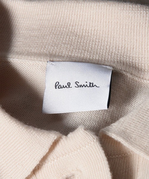 Paul Smith（ポールスミス）の「フラワーエンブロイダリー 長袖ニットポロシャツ / 265254 KN199（ニット/セーター・レディース・オフホワイト/ダークブラウン・MEDIUM）」の7枚目の写真