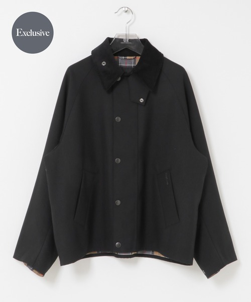 Barbour(バブアー)の「『別注』Barbour / URBAN RESEARCH TRANSPORT WOOL JACKET(その他アウター・メンズ・ブラック/ブラウン・36/40/38)」の1枚目の写真
