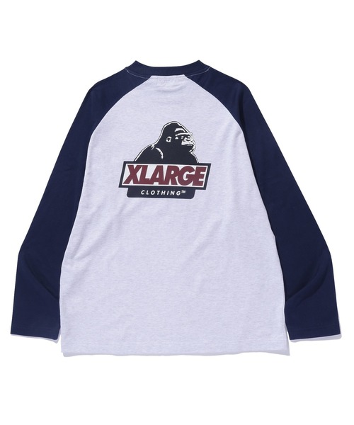 XLARGE(エクストララージ)の「SLANTED OG RAGLAN L/S TEE(Tシャツ/カットソー・メンズ・ブラウン/ネイビー/ブラック/グリーン・S/M/L/XL)」の21枚目の写真