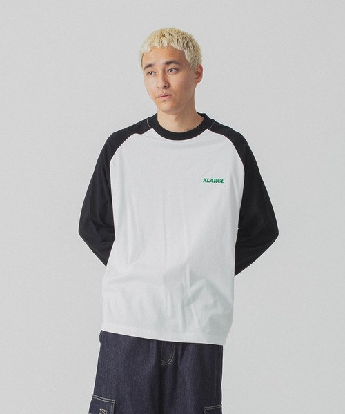 XLARGE(エクストララージ)の「SLANTED OG RAGLAN L/S TEE(Tシャツ/カットソー・メンズ・ブラウン/ネイビー/ブラック/グリーン・S/M/L/XL)」の10枚目の写真