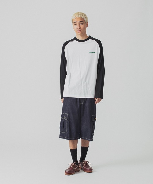 XLARGE(エクストララージ)の「SLANTED OG RAGLAN L/S TEE(Tシャツ/カットソー・メンズ・ブラウン/ネイビー/ブラック/グリーン・S/M/L/XL)」の12枚目の写真