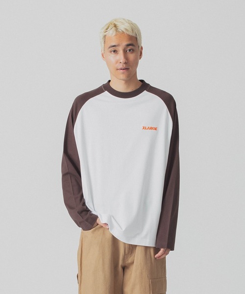XLARGE(エクストララージ)の「SLANTED OG RAGLAN L/S TEE(Tシャツ/カットソー・メンズ・ブラウン/ネイビー/ブラック/グリーン・S/M/L/XL)」の17枚目の写真