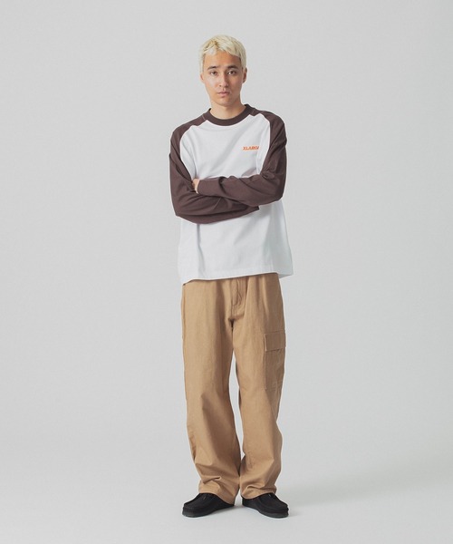 XLARGE(エクストララージ)の「SLANTED OG RAGLAN L/S TEE(Tシャツ/カットソー・メンズ・ブラウン/ネイビー/ブラック/グリーン・S/M/L/XL)」の18枚目の写真
