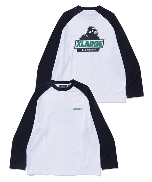 XLARGE(エクストララージ)の「SLANTED OG RAGLAN L/S TEE(Tシャツ/カットソー・メンズ・ブラウン/ネイビー/ブラック/グリーン・S/M/L/XL)」の5枚目の写真