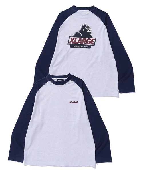 XLARGE(エクストララージ)の「SLANTED OG RAGLAN L/S TEE(Tシャツ/カットソー・メンズ・ブラウン/ネイビー/ブラック/グリーン・S/M/L/XL)」の8枚目の写真