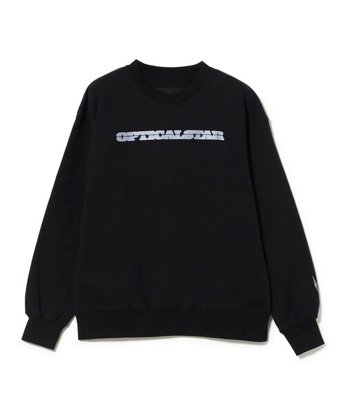 BEAMS T(ビームスティー)の「OPTICALSTAR × BEAMS T / Crew neck Sweat(スウェット・メンズ・ブラック・XS/S/M/L)」の2枚目の写真