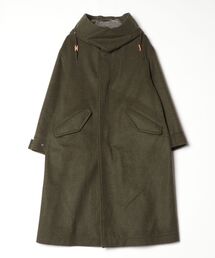Robes&Confections/ローブス&コンフェクションズ/ラムウールビーバーフード付コート