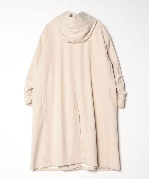 ROBES&CONFECTIONS（ローブスコンフェクションズ）の「Robes&Confections/ローブス&コンフェクションズ/ラムウールビーバーフード付コート（チェスターコート・レディース・ブラック/その他6/オリーブ系・3/1）」の4枚目の写真