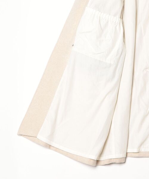 ROBES&CONFECTIONS（ローブスコンフェクションズ）の「Robes&Confections/ローブス&コンフェクションズ/ラムウールビーバーフード付コート（チェスターコート・レディース・ブラック/その他6/オリーブ系・3/1）」の5枚目の写真