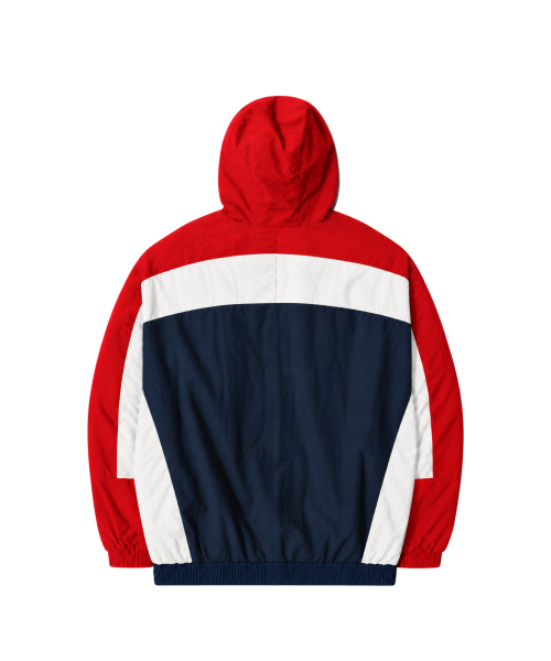 QT8 GARMENTS(キューティーエイトガーメント)の「MF Retro Hooded Track Jacket (レッド/アイボリー/ネイビー)(ナイロンジャケット・レディース・その他・MEDIUM/LARGE/X-LARGE)」の3枚目の写真