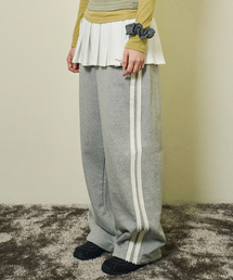 MIHEV（ミヘブ）の「[ユニセックス] ダブルラインストライプスウェットパンツメランジ（スウェットパンツ）」