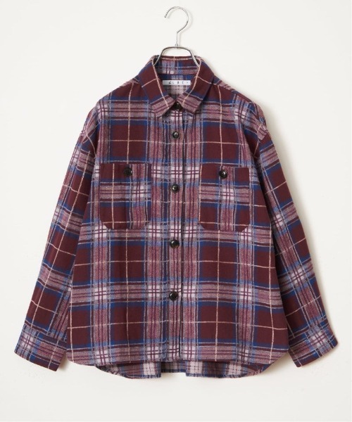 LBC(エルビーシー)の「モールチェックCPOシャツ(シャツ/ブラウス・レディース・ブラック/イエロー/ワイン・L/M)」の11枚目の写真