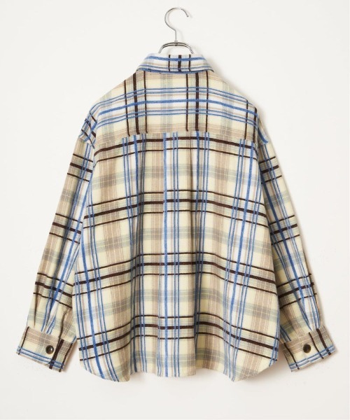 LBC(エルビーシー)の「モールチェックCPOシャツ(シャツ/ブラウス・レディース・ブラック/イエロー/ワイン・L/M)」の10枚目の写真
