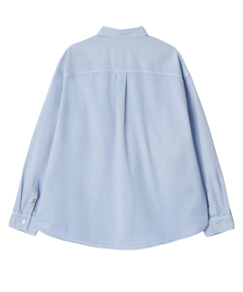 NIGHTWORKDEPT(ナイトワークデプト)の「Garment-Dyed Utility Shirt_3 Colors(シャツ/ブラウス・レディース・スカイブルー/オレンジ/Beige・SMALL)」の9枚目の写真