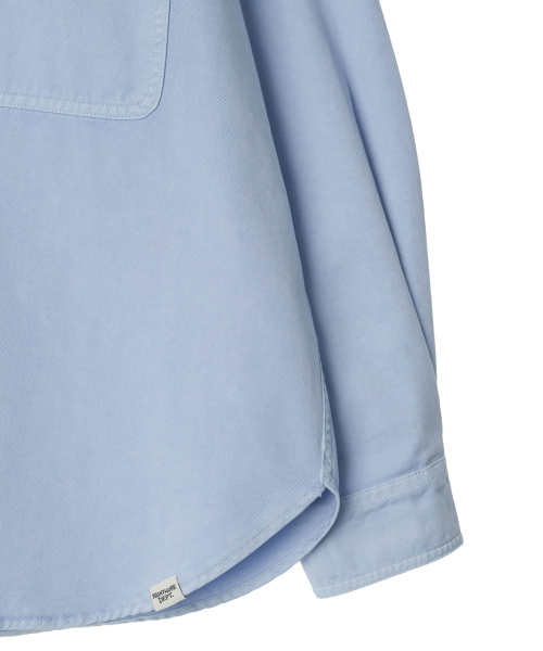 NIGHTWORKDEPT(ナイトワークデプト)の「Garment-Dyed Utility Shirt_3 Colors(シャツ/ブラウス・レディース・スカイブルー/オレンジ/Beige・SMALL)」の12枚目の写真
