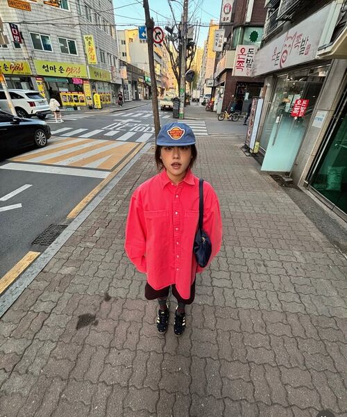 NIGHTWORKDEPT(ナイトワークデプト)の「Garment-Dyed Utility Shirt_3 Colors(シャツ/ブラウス・レディース・スカイブルー/オレンジ/Beige・SMALL)」の14枚目の写真