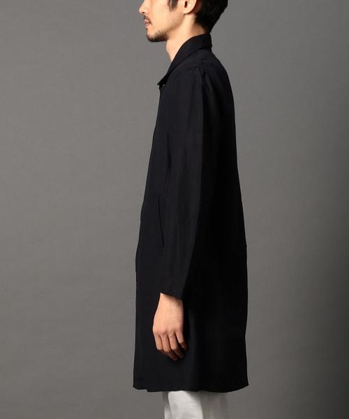 BEAUTY&YOUTH UNITED ARROWS(ビューティーアンドユースユナイテッドアローズ)の「<monkey time> アサ/レーヨン クロス フルジップ コート◆(ステンカラーコート・メンズ・ネイビー/オリーブ・SMALL/X-LARGE/LARGE/MEDIUM)」の15枚目の写真