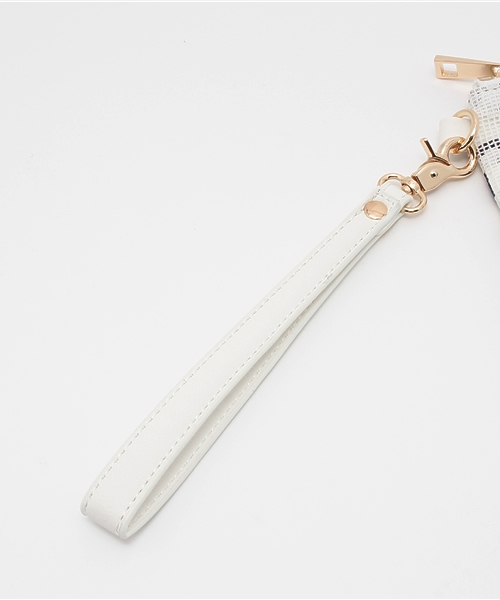 interstaple（インターステイプル）の「ビニール＆ボーダークラッチ（クラッチバッグ・レディース・ブラック/アイボリー・FREE）」の9枚目の写真