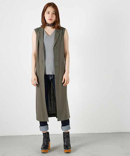 MOUSSY（マウジー）の「MILITARY SH DRESS（ワンピース・レディース・ボルドー/ネイビー/カーキ・FREE）」の2枚目の写真