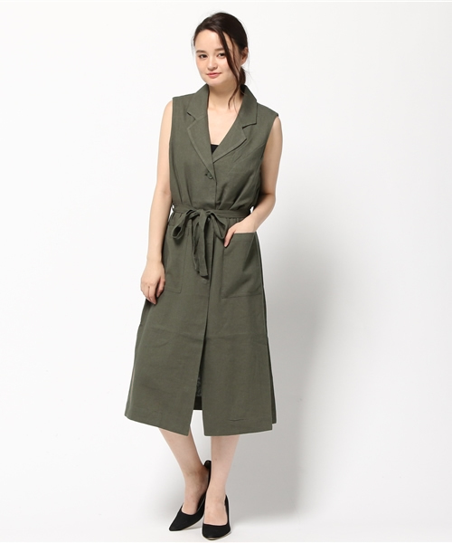 MOUSSY（マウジー）の「MILITARY SH DRESS（ワンピース・レディース・ボルドー/ネイビー/カーキ・FREE）」の14枚目の写真