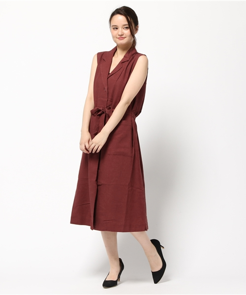 MOUSSY（マウジー）の「MILITARY SH DRESS（ワンピース・レディース・ボルドー/ネイビー/カーキ・FREE）」の13枚目の写真