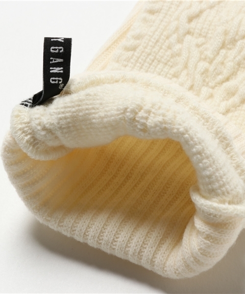 CHUBBYGANG（チャビーギャング）の「ケーブルジャガードアームウォーマー（その他小物・キッズ・キナリ/チャコール・LARGE/MEDIUM）」の7枚目の写真