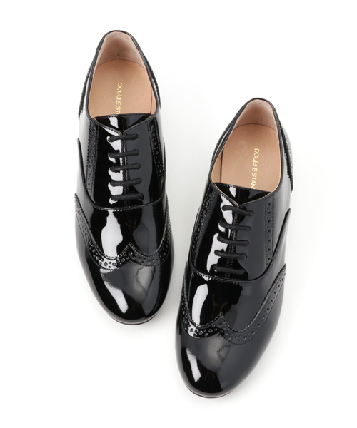 DOUBLE STANDARD CLOTHING(ダブルスタンダードクロージング)の「エナメルレースアップシューズ (With12月号掲載) (HERS1月号掲載)(GINGER9号掲載)(その他シューズ・レディース・ブラック・37.5/36.5/35.5)」の5枚目の写真