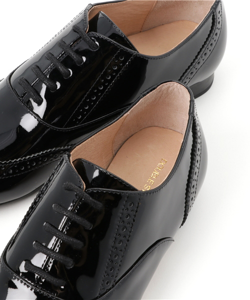 DOUBLE STANDARD CLOTHING(ダブルスタンダードクロージング)の「エナメルレースアップシューズ (With12月号掲載) (HERS1月号掲載)(GINGER9号掲載)(その他シューズ・レディース・ブラック・37.5/36.5/35.5)」の7枚目の写真