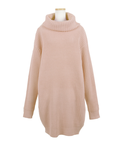 KOBE LETTUCE(コウベレタス)の「ビッグシルエットざっくりリブニットワンピース(ワンピース・レディース・ブラック系その他4/グリーン系その他/ブルー系その他4/ピンク系その他/ブラック系その他3/イエロー系その他/ブラック系その他2/グレー系その他4/アイボリー/ホワイト系その他2/レッド系その他/グレー系その他/ブルー系その他3/ブラック系その他/グレー/ホワイト系その他/ブラック×ホワイト/キャメル/ボルドー/ネイビー/ホワイト×ブラック/ブラック/カーキ/ライトブルー/ピンクベージュ/グレー系その他2/ブラウン/モスグリーン/ブラウン系その他/チャコールグレー/ホワイト系その他3/グリーン系その他2/パープル系その他2/ブルー系その他6/パープル系その他/ベージュ/ブルー系その他5/ベージュ系その他/ベージュ系その他2/ベージュ系その他3/イエロー系その他2/イエロー系その他3/イエロー系その他4/マスタード/パープル/パープル系その他3/ブルー/ブルー系その他7・MEDIUM/M/L/LARGE)」の22枚目の写真