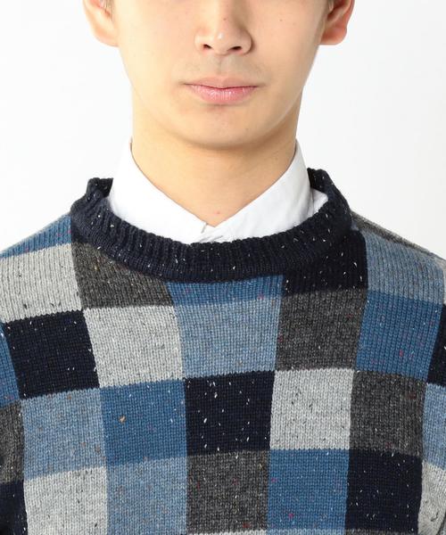 coen(コーエン)の「クレイジーネップクルーネックニット(ニット/セーター・メンズ・ケリー/コバルトブルー・LARGE/SMALL/X-LARGE/MEDIUM)」の14枚目の写真