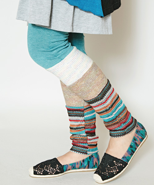 チャイハネ（チャイハネ）の「【チャイハネ】パッチワークレギンス（レギンス/スパッツ・レディース・ネイビー/ブラック/グリーン・FREE）」の2枚目の写真