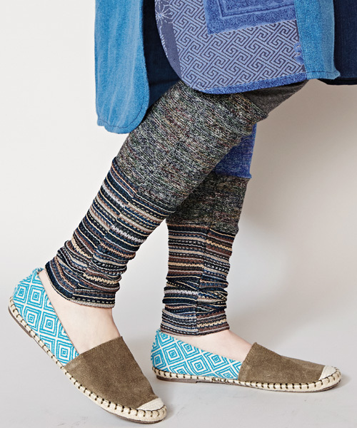 チャイハネ（チャイハネ）の「【チャイハネ】パッチワークレギンス（レギンス/スパッツ・レディース・ネイビー/ブラック/グリーン・FREE）」の12枚目の写真