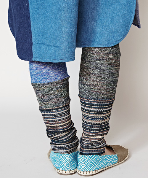 チャイハネ（チャイハネ）の「【チャイハネ】パッチワークレギンス（レギンス/スパッツ・レディース・ネイビー/ブラック/グリーン・FREE）」の13枚目の写真