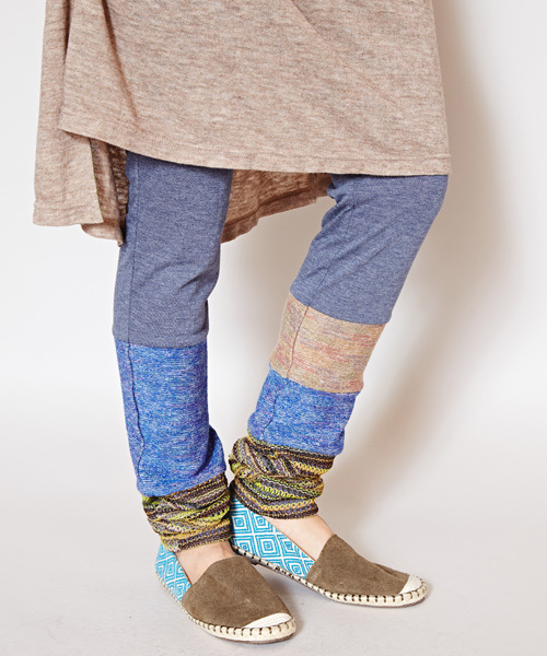 チャイハネ（チャイハネ）の「【チャイハネ】パッチワークレギンス（レギンス/スパッツ・レディース・ネイビー/ブラック/グリーン・FREE）」の10枚目の写真