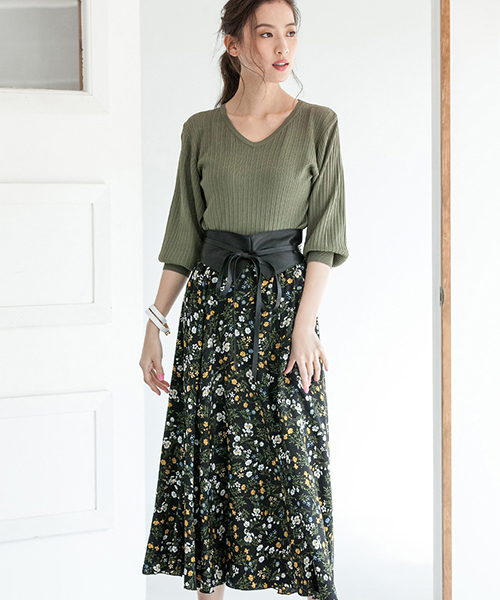 Fifth フィフス の 小花柄マキシスカート スカート Wear Fifth フィフス の 小花柄マキシスカート スカート Wear