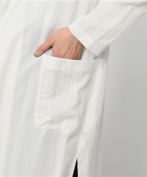 un dix cors（アンディコール）の「テンセルシャツジャケット（その他アウター・レディース・ネイビー/ライトグレー・ﾌﾘ-）」の4枚目の写真