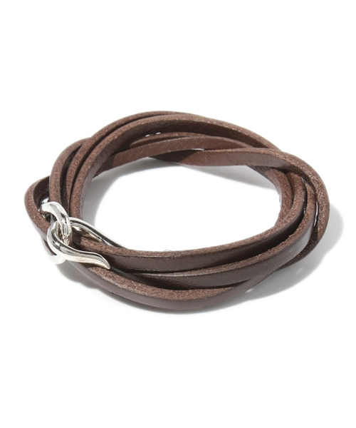 WEGO（ウィゴー）の「フックLEブレス（ブレスレット・メンズ・ブラウン/キャメル/ブラック・FREE）」の3枚目の写真