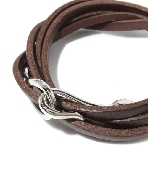 WEGO（ウィゴー）の「フックLEブレス（ブレスレット・メンズ・ブラウン/キャメル/ブラック・FREE）」の5枚目の写真