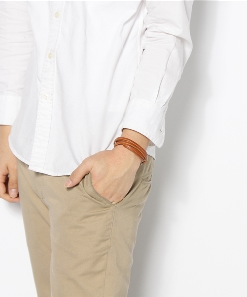 WEGO（ウィゴー）の「フックLEブレス（ブレスレット・メンズ・ブラウン/キャメル/ブラック・FREE）」の6枚目の写真