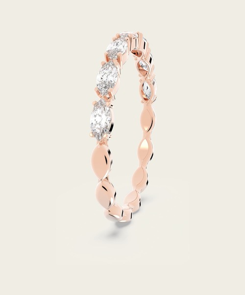 SWAROVSKI（スワロフスキー）の「【公式】【スワロフスキー】Matrix Vittore リング, マーキスカット, ホワイト, ローズゴールドトーン・プレーティング（リング・レディース・ピンクゴールド・50）」の4枚目の写真