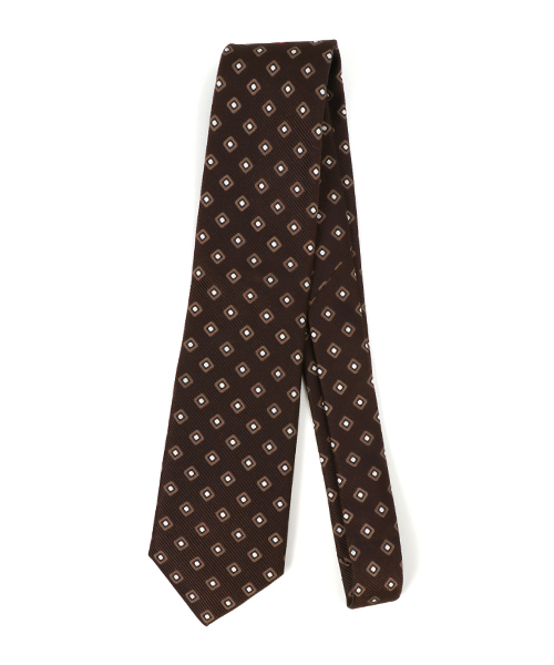 BLACK LABEL CRESTBRIDGE（ブラックレーベル・クレストブリッジ）の「ワンポイントジオメトリック　タイ（ネクタイ・メンズ・ブルー/ネイビー/ブラウン・X）」の2枚目の写真