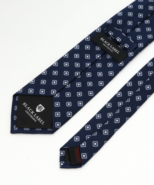 BLACK LABEL CRESTBRIDGE（ブラックレーベル・クレストブリッジ）の「ワンポイントジオメトリック　タイ（ネクタイ・メンズ・ブルー/ネイビー/ブラウン・X）」の4枚目の写真
