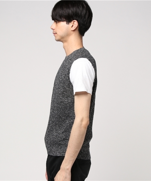 EDIFICE（エディフィス）の「◇コットンスラブ ラーベンニットベスト（ベスト・メンズ・ホワイト/ブラック/ネイビー/オレンジ・SMALL/MEDIUM/LARGE）」の5枚目の写真