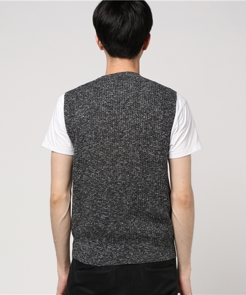 EDIFICE（エディフィス）の「◇コットンスラブ ラーベンニットベスト（ベスト・メンズ・ホワイト/ブラック/ネイビー/オレンジ・SMALL/MEDIUM/LARGE）」の14枚目の写真