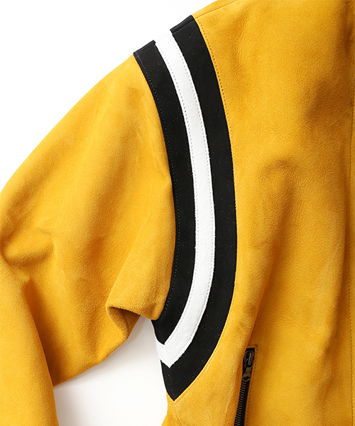 SHAREEF（シャリーフ）の「SHEEP LEATHER DOUBLE-ZIP BLOUSON（ブルゾン・メンズ・パープル/ピンク系その他/イエロー/ブラック・3/1/2）」の18枚目の写真