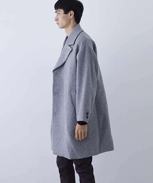 NUMBER (N)INE（ナンバーナイン）の「【NUMBER (N)INE】ブラッシュドメルトンオーバーコート（チェスターコート・メンズ・ブラック/グレー/ネイビー・1/2/3）」の16枚目の写真