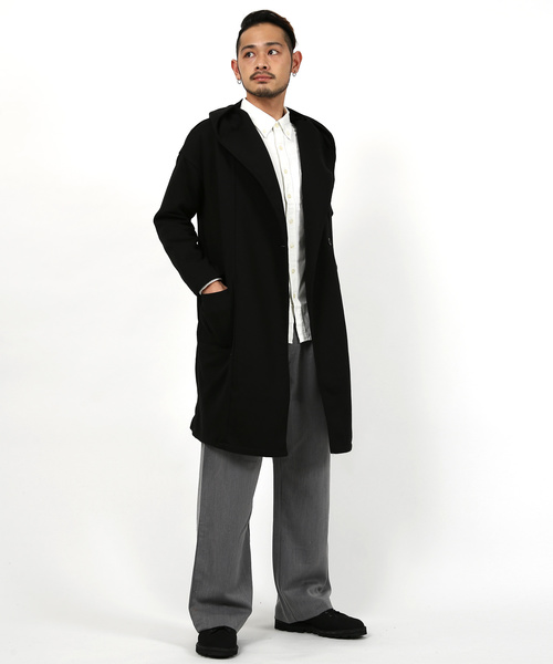 Rocky Monroe(ロッキーモンロー)の「裏地付きロングカーディガン(その他アウター・メンズ・ブラック/チャコール/グレー・L/M/XL)」の4枚目の写真