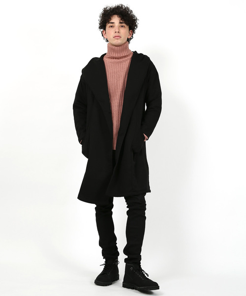 Rocky Monroe(ロッキーモンロー)の「裏地付きロングカーディガン(その他アウター・メンズ・ブラック/チャコール/グレー・L/M/XL)」の9枚目の写真