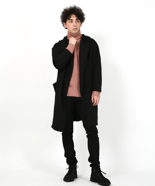 Rocky Monroe(ロッキーモンロー)の「裏地付きロングカーディガン(その他アウター・メンズ・ブラック/チャコール/グレー・L/M/XL)」の10枚目の写真